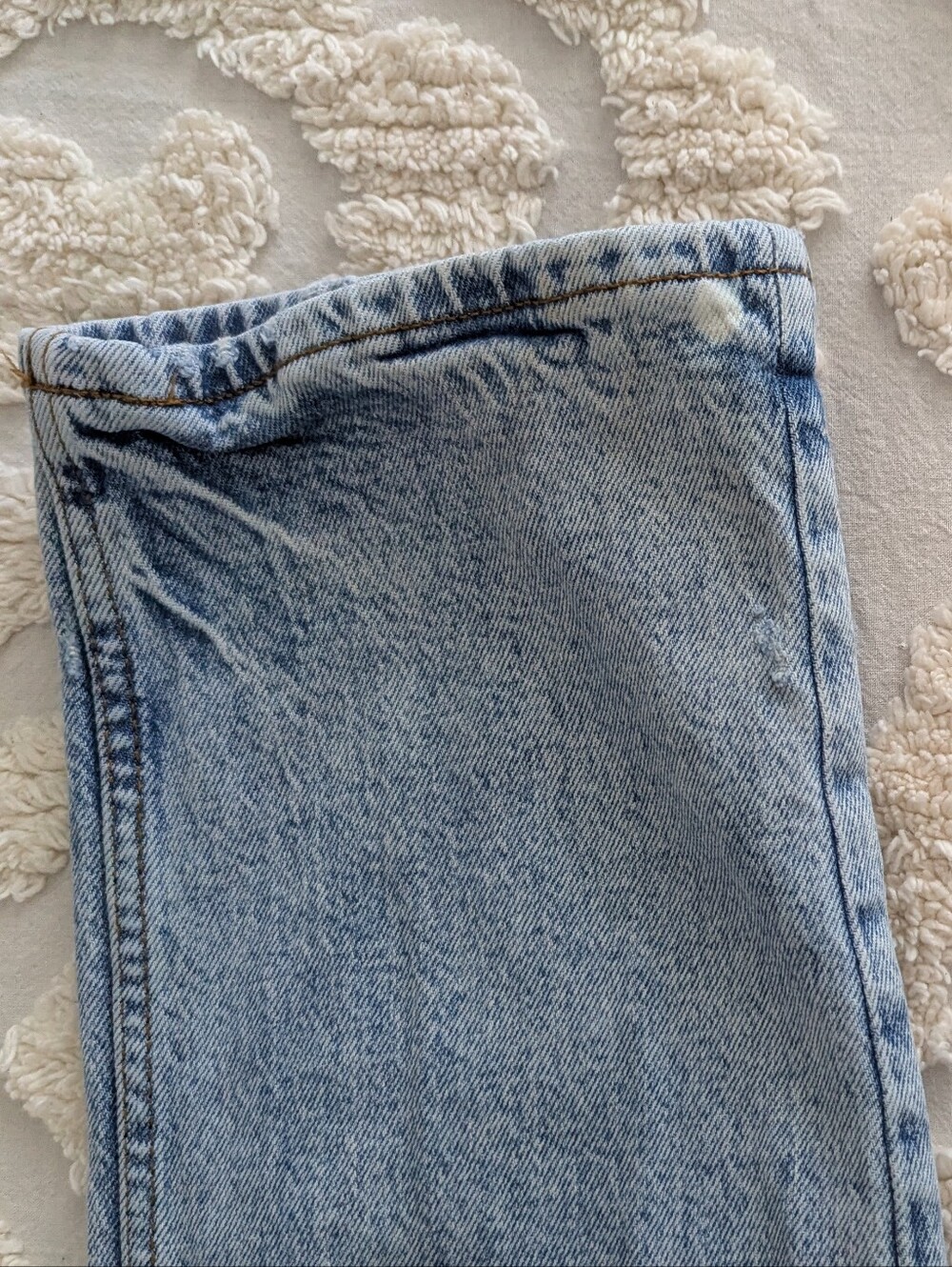 Good American Good Icon Straight Jeans Distressed Size 6 / 28 - Picture 9 of 14